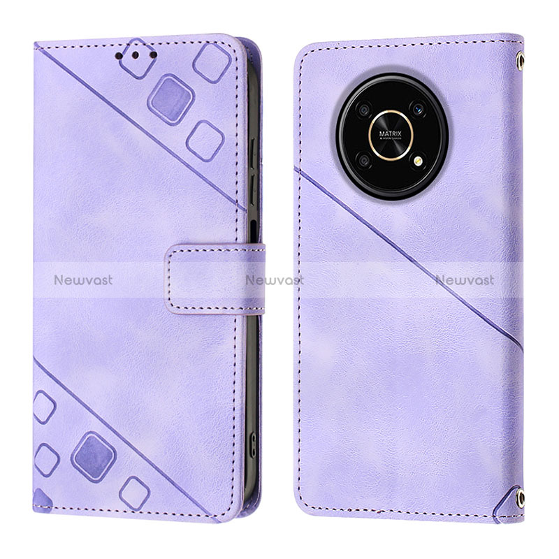 Leather Case Stands Flip Cover Holder Y01B for Huawei Honor Magic4 Lite 5G