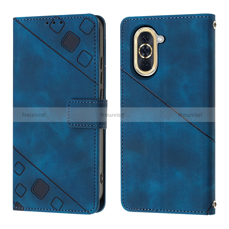 Leather Case Stands Flip Cover Holder Y01B for Huawei Nova 10