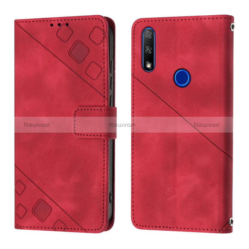 Leather Case Stands Flip Cover Holder Y01B for Huawei Y9 Prime (2019)