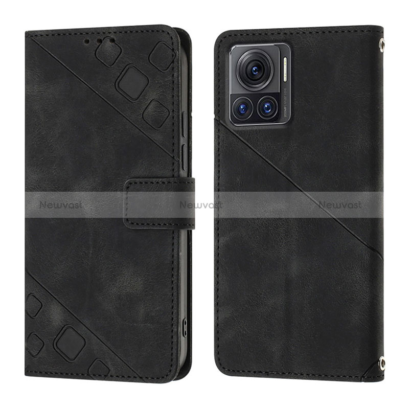 Leather Case Stands Flip Cover Holder Y01B for Motorola Moto Edge 30 Ultra 5G