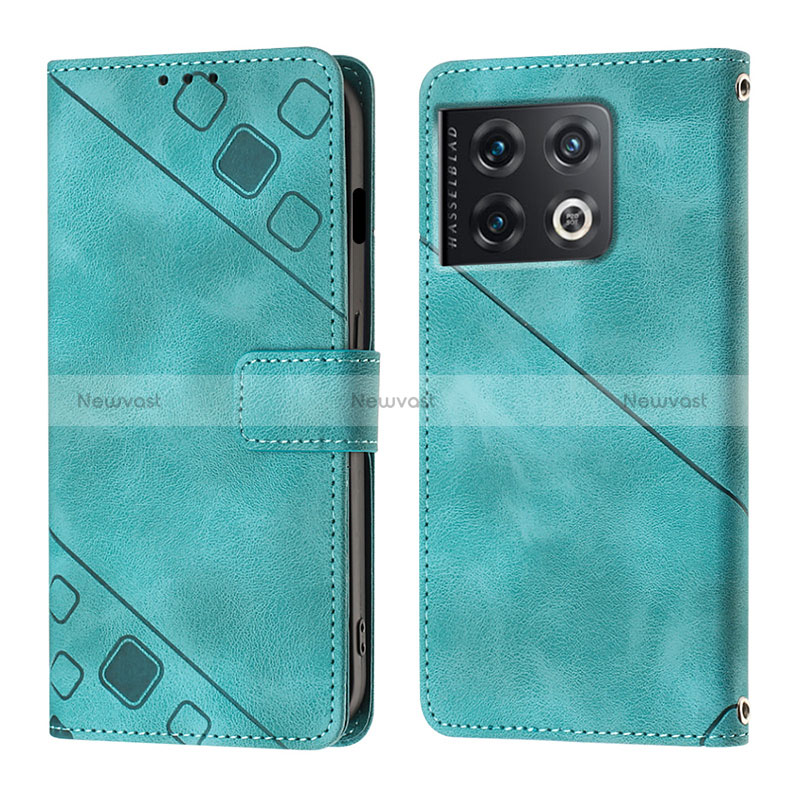 Leather Case Stands Flip Cover Holder Y01B for OnePlus 10 Pro 5G