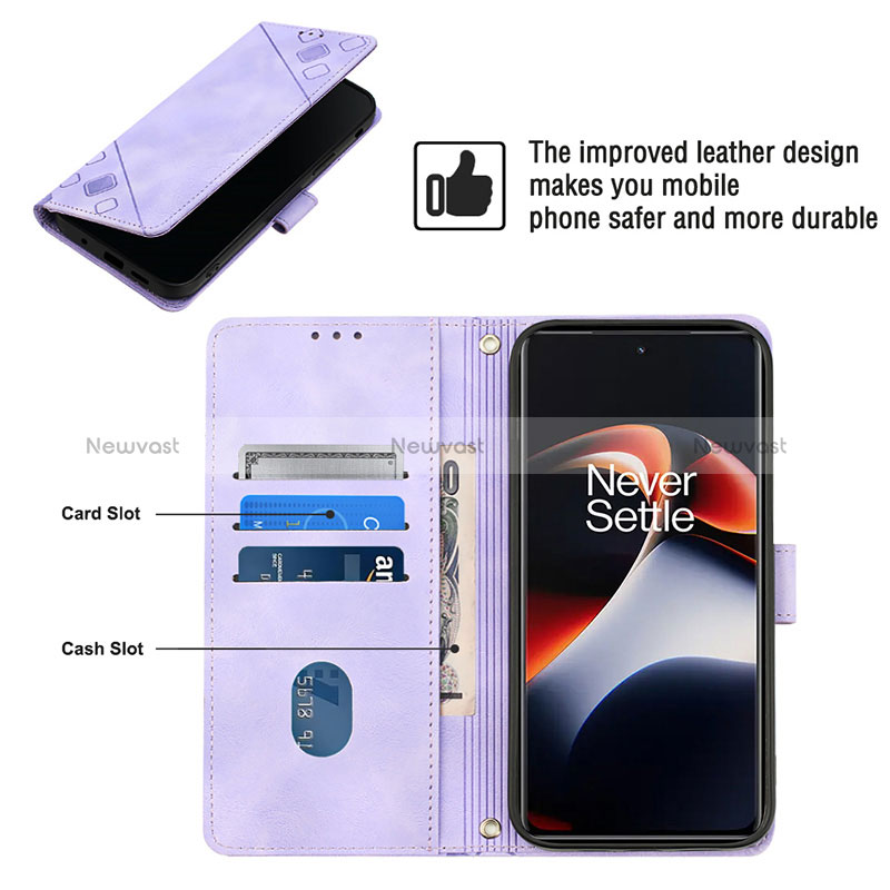 Leather Case Stands Flip Cover Holder Y01B for OnePlus 11R 5G