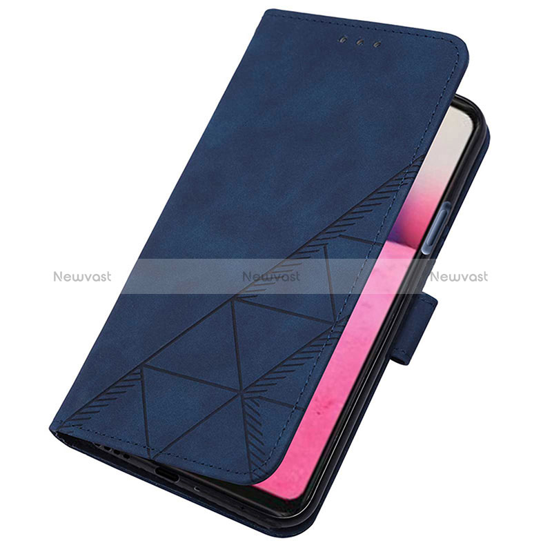 Leather Case Stands Flip Cover Holder Y01B for Oppo A53s 5G