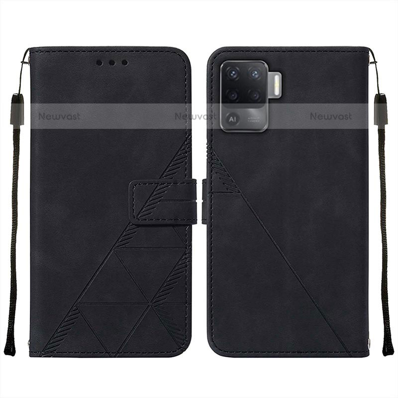 Leather Case Stands Flip Cover Holder Y01B for Oppo A94 4G