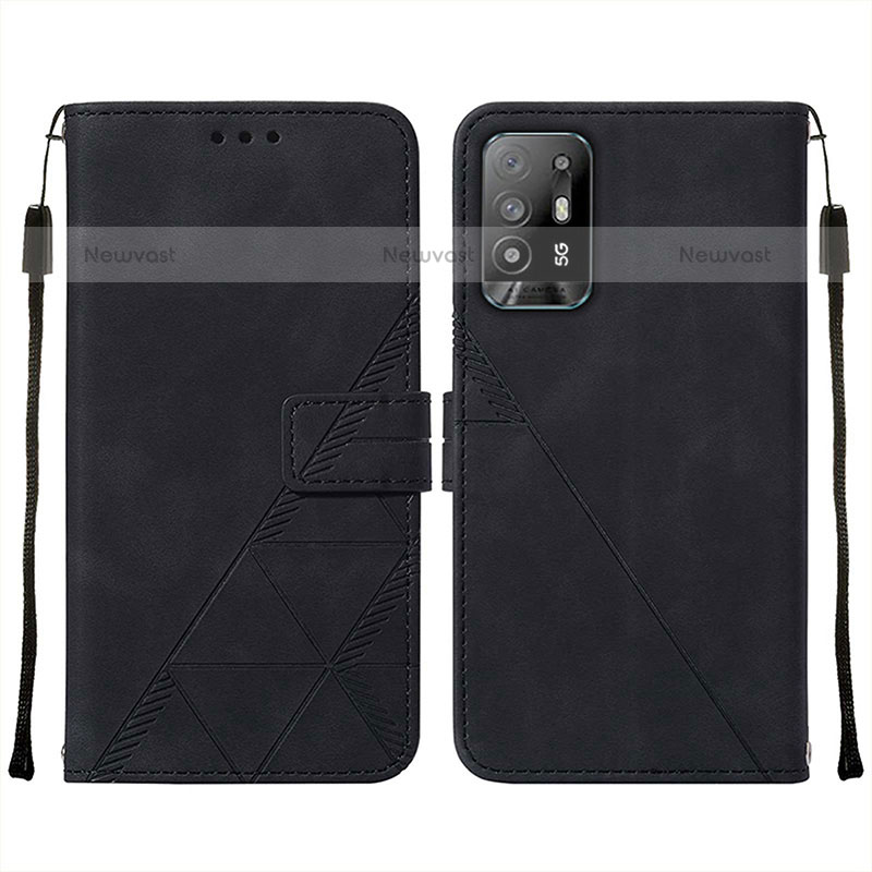 Leather Case Stands Flip Cover Holder Y01B for Oppo A94 5G