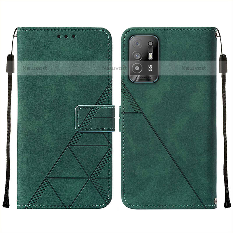 Leather Case Stands Flip Cover Holder Y01B for Oppo A94 5G