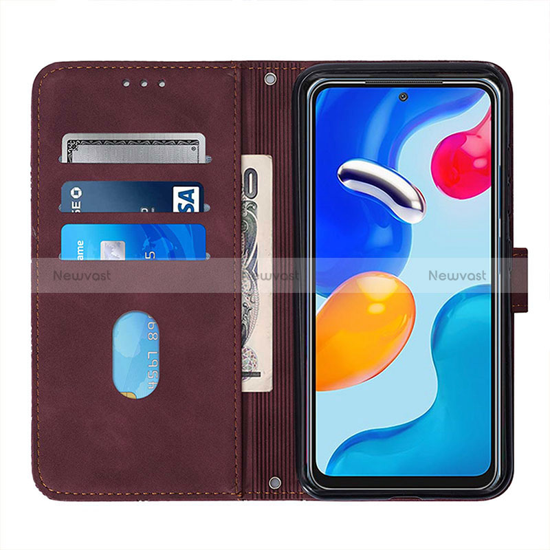 Leather Case Stands Flip Cover Holder Y01B for Oppo A96 4G