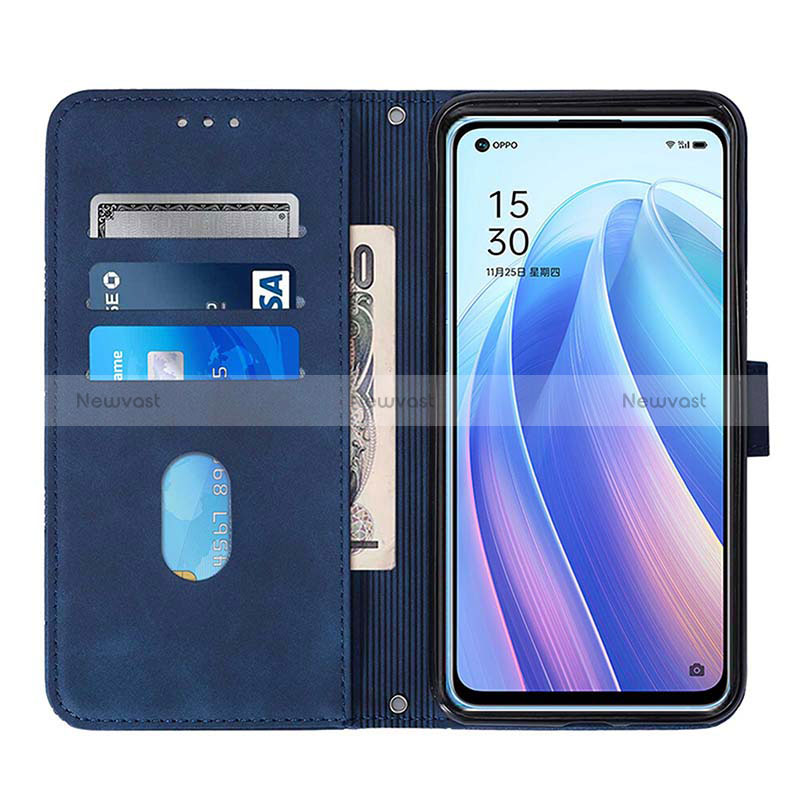 Leather Case Stands Flip Cover Holder Y01B for Oppo Find X5 Lite 5G