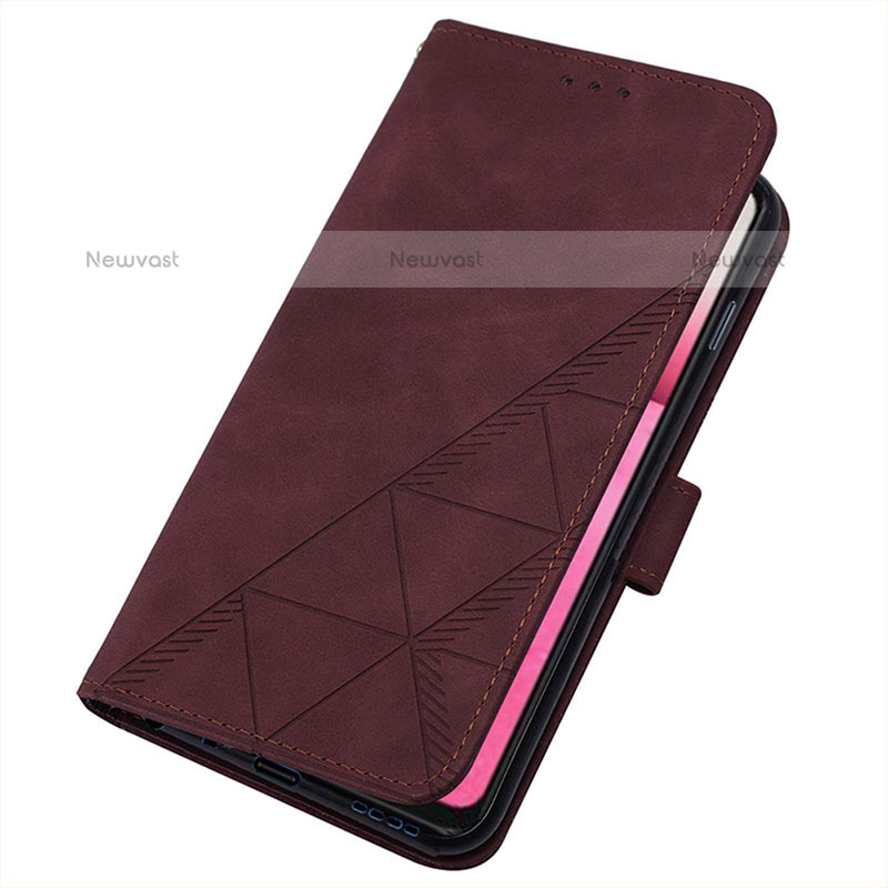 Leather Case Stands Flip Cover Holder Y01B for Oppo Find X5 Pro 5G