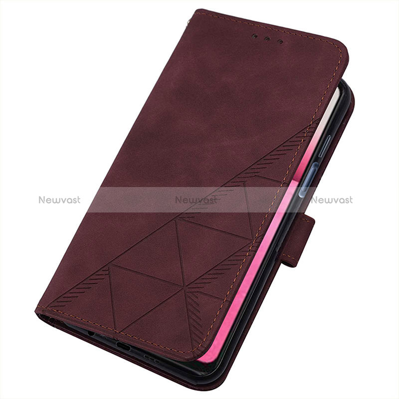 Leather Case Stands Flip Cover Holder Y01B for Oppo K10 4G