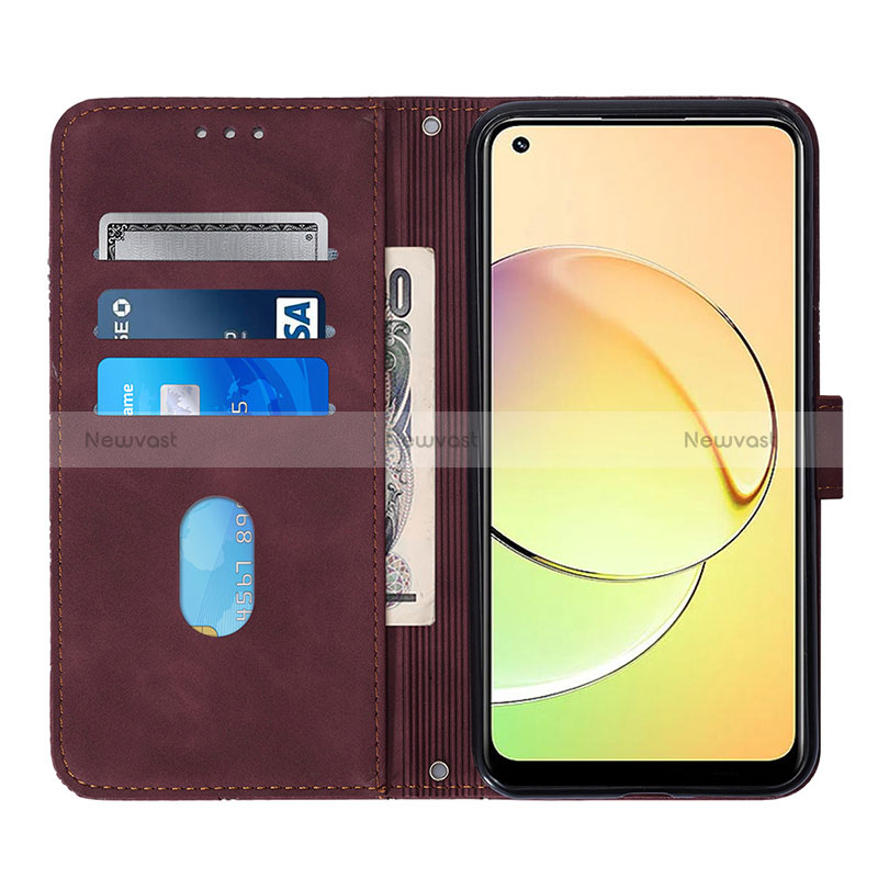 Leather Case Stands Flip Cover Holder Y01B for Realme 10 4G