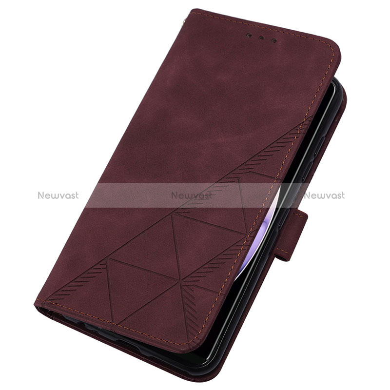 Leather Case Stands Flip Cover Holder Y01B for Realme 10 Pro 5G