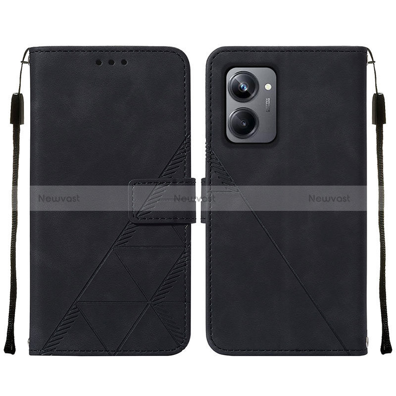 Leather Case Stands Flip Cover Holder Y01B for Realme 10 Pro 5G