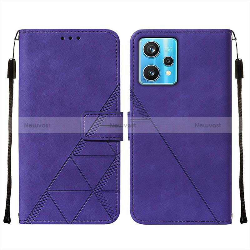 Leather Case Stands Flip Cover Holder Y01B for Realme 9 5G