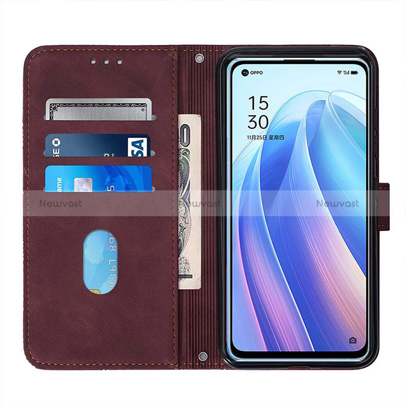 Leather Case Stands Flip Cover Holder Y01B for Realme 9 5G