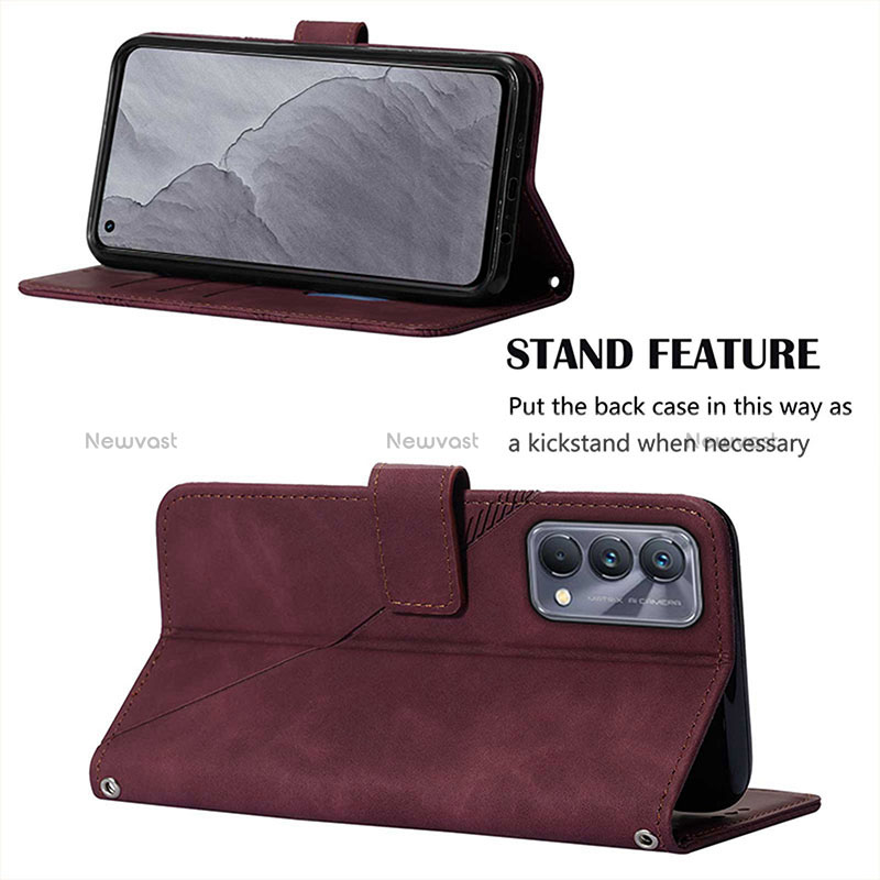 Leather Case Stands Flip Cover Holder Y01B for Realme GT Master 5G