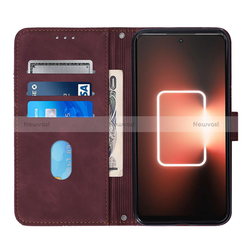 Leather Case Stands Flip Cover Holder Y01B for Realme GT Neo6 5G