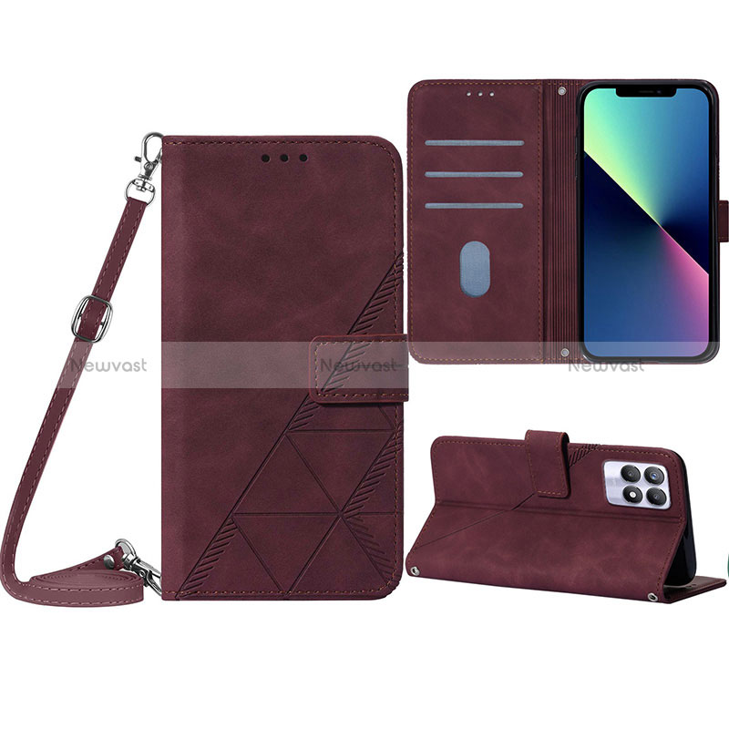 Leather Case Stands Flip Cover Holder Y01B for Realme Narzo 50 4G