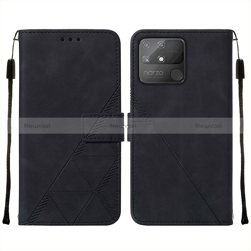 Leather Case Stands Flip Cover Holder Y01B for Realme Narzo 50A