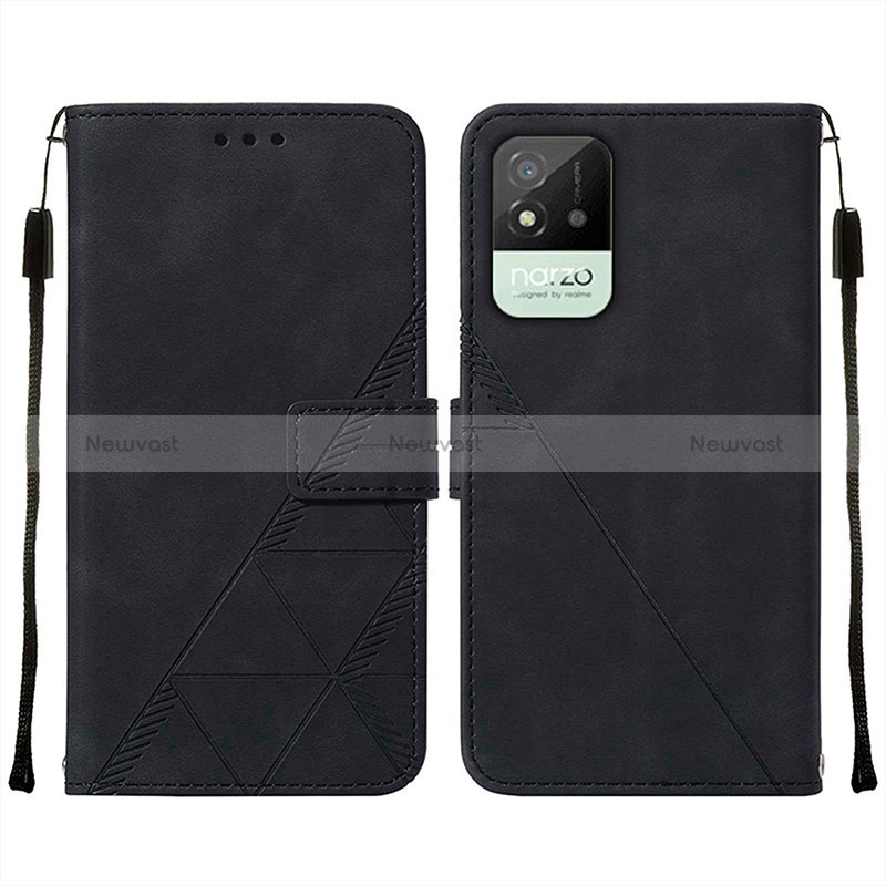 Leather Case Stands Flip Cover Holder Y01B for Realme Narzo 50i