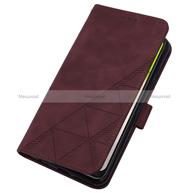 Leather Case Stands Flip Cover Holder Y01B for Samsung Galaxy A03