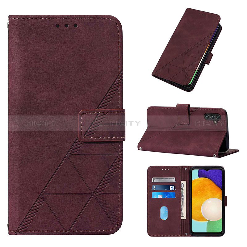 Leather Case Stands Flip Cover Holder Y01B for Samsung Galaxy A04s