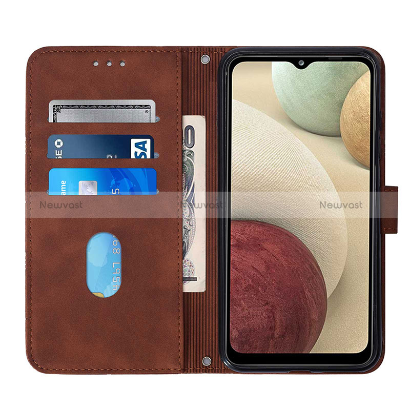 Leather Case Stands Flip Cover Holder Y01B for Samsung Galaxy A12 5G