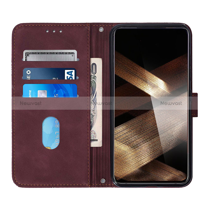 Leather Case Stands Flip Cover Holder Y01B for Samsung Galaxy A15 LTE