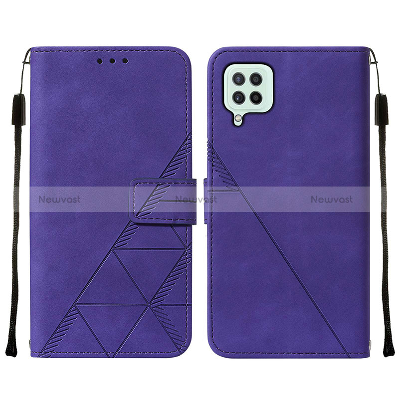 Leather Case Stands Flip Cover Holder Y01B for Samsung Galaxy A22 4G