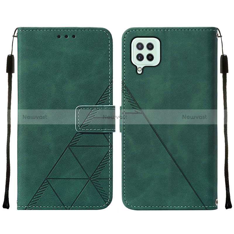 Leather Case Stands Flip Cover Holder Y01B for Samsung Galaxy A22 4G