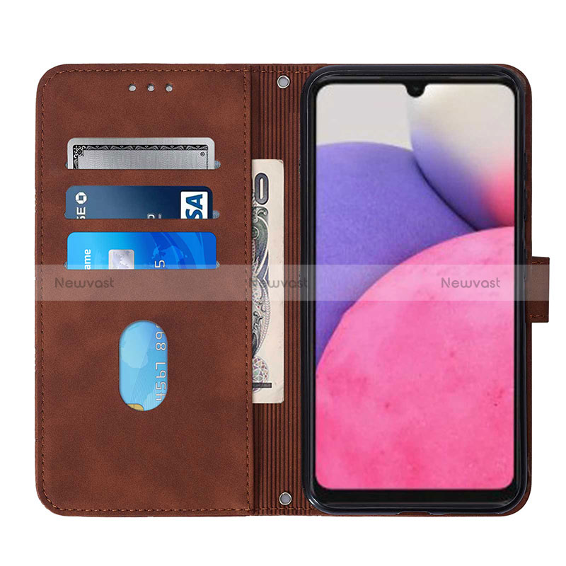 Leather Case Stands Flip Cover Holder Y01B for Samsung Galaxy A33 5G