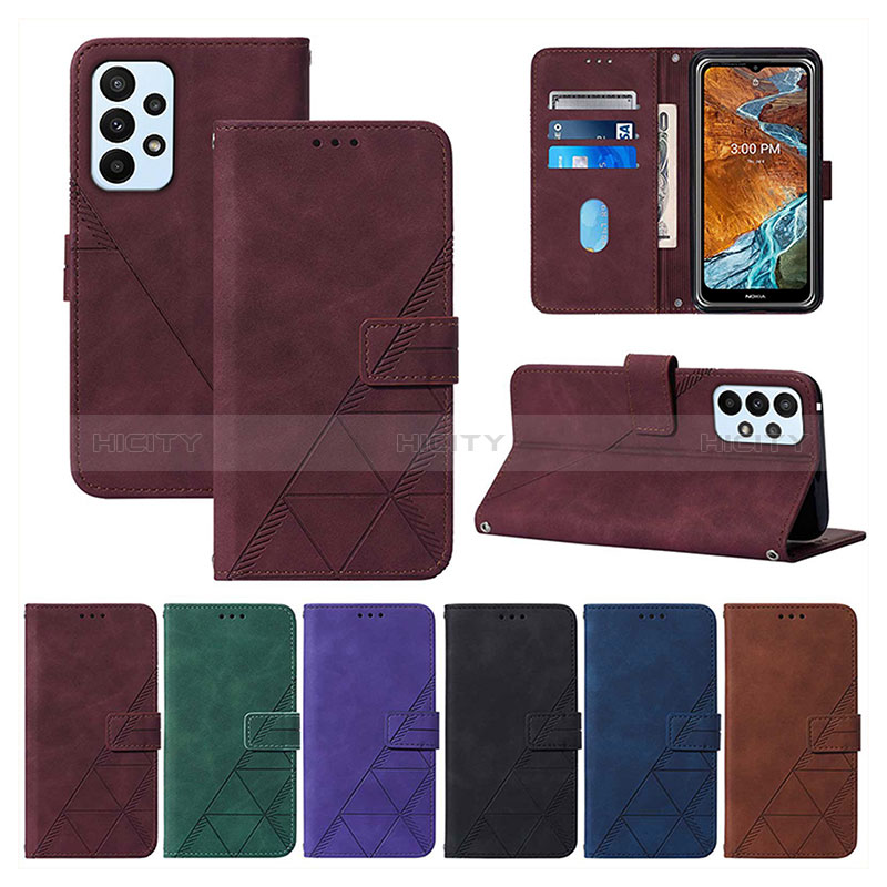 Leather Case Stands Flip Cover Holder Y01B for Samsung Galaxy A73 5G