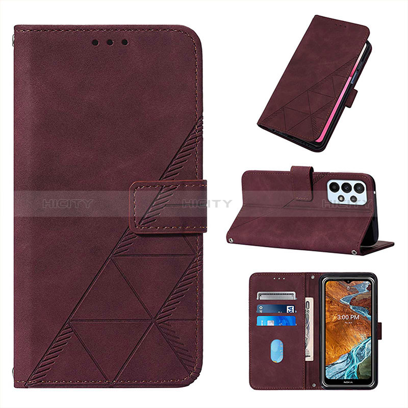 Leather Case Stands Flip Cover Holder Y01B for Samsung Galaxy A73 5G