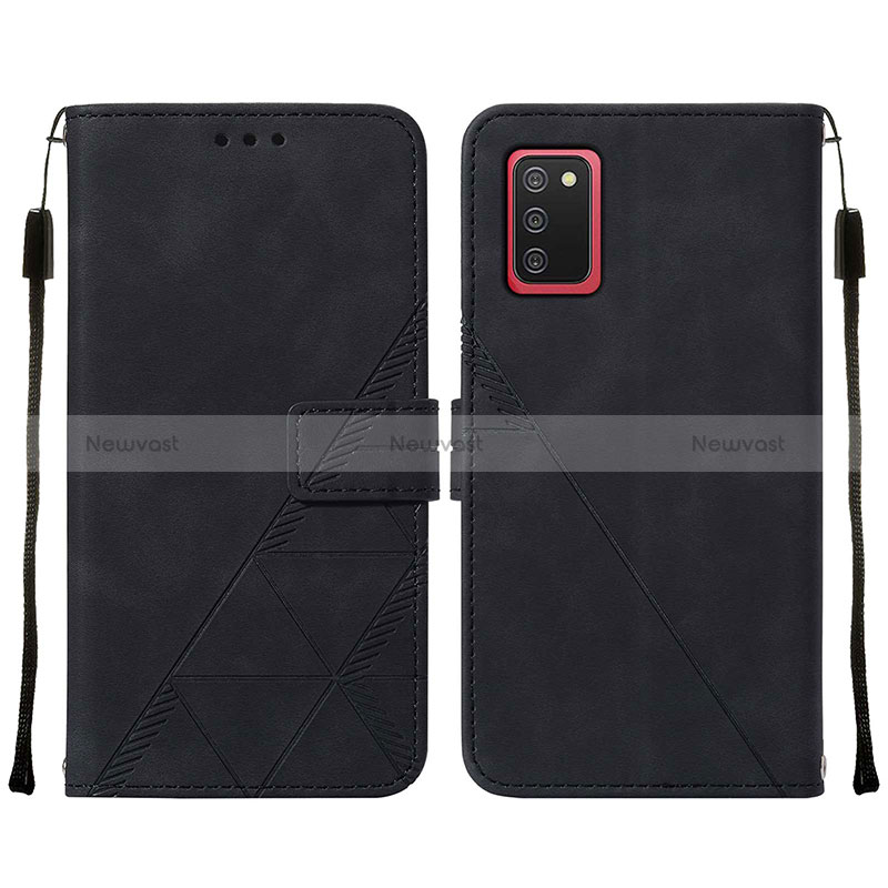 Leather Case Stands Flip Cover Holder Y01B for Samsung Galaxy M02s