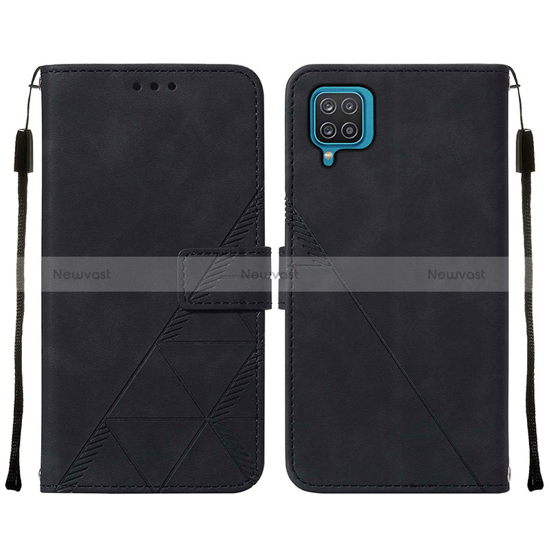 Leather Case Stands Flip Cover Holder Y01B for Samsung Galaxy M12