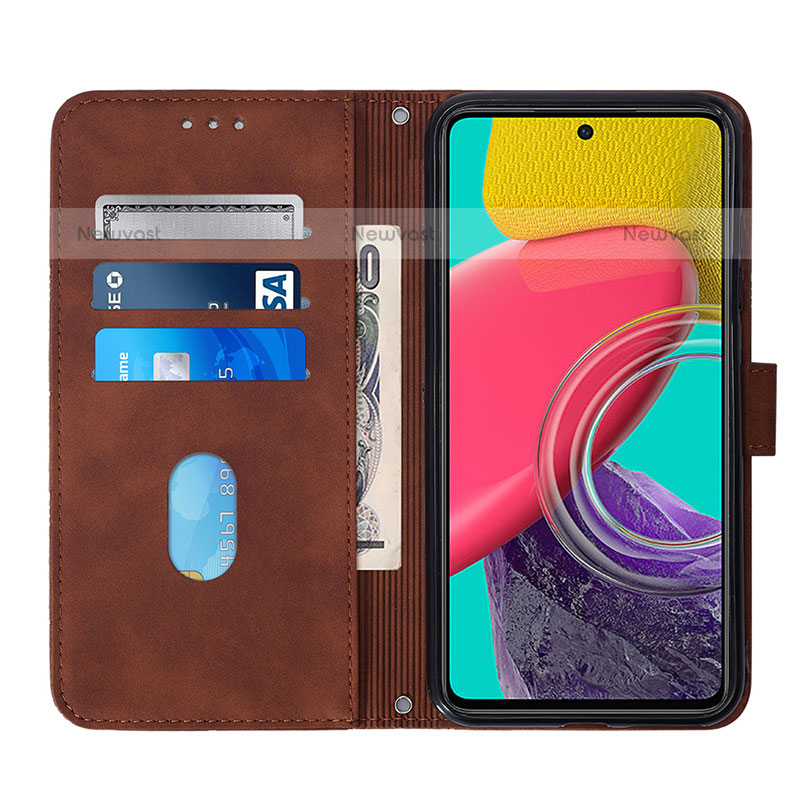 Leather Case Stands Flip Cover Holder Y01B for Samsung Galaxy M33 5G