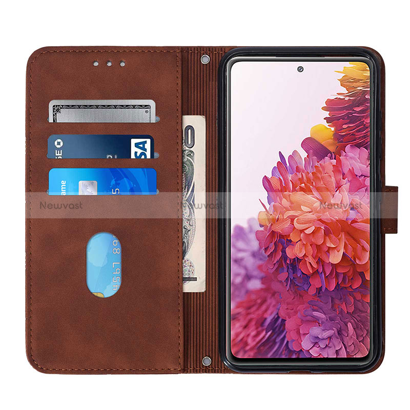 Leather Case Stands Flip Cover Holder Y01B for Samsung Galaxy S20 FE (2022) 5G