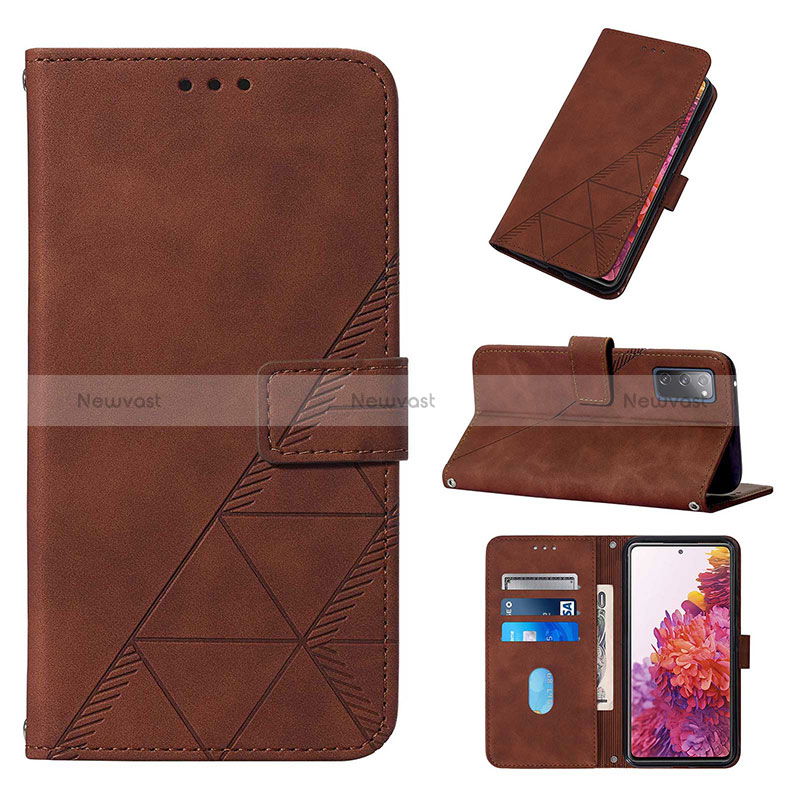 Leather Case Stands Flip Cover Holder Y01B for Samsung Galaxy S20 FE 4G