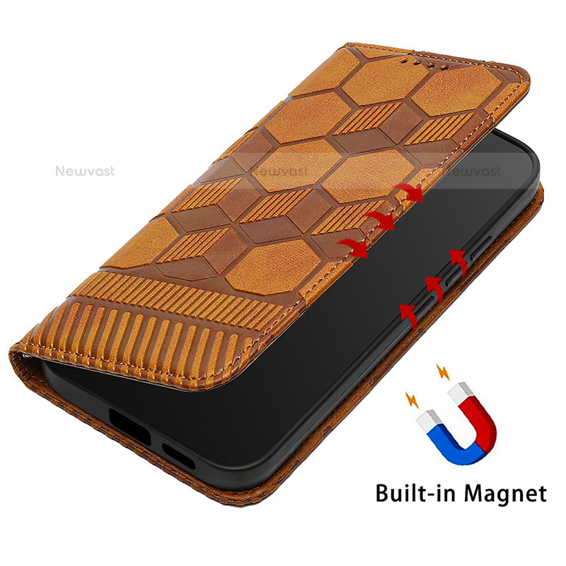 Leather Case Stands Flip Cover Holder Y01B for Samsung Galaxy S21 FE 5G