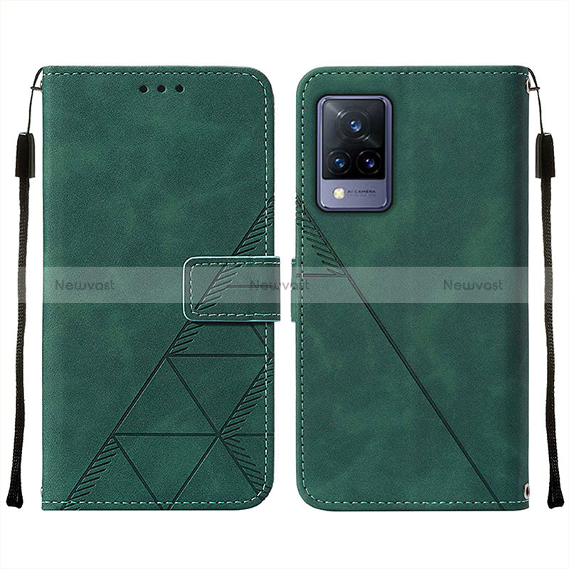 Leather Case Stands Flip Cover Holder Y01B for Vivo V21 5G