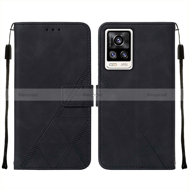 Leather Case Stands Flip Cover Holder Y01B for Vivo V21e 4G