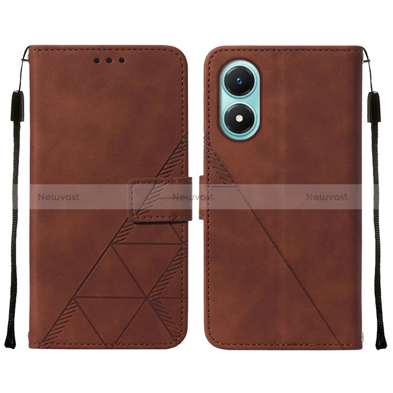 Leather Case Stands Flip Cover Holder Y01B for Vivo Y02S