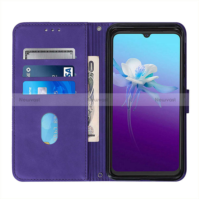 Leather Case Stands Flip Cover Holder Y01B for Vivo Y73 (2021)