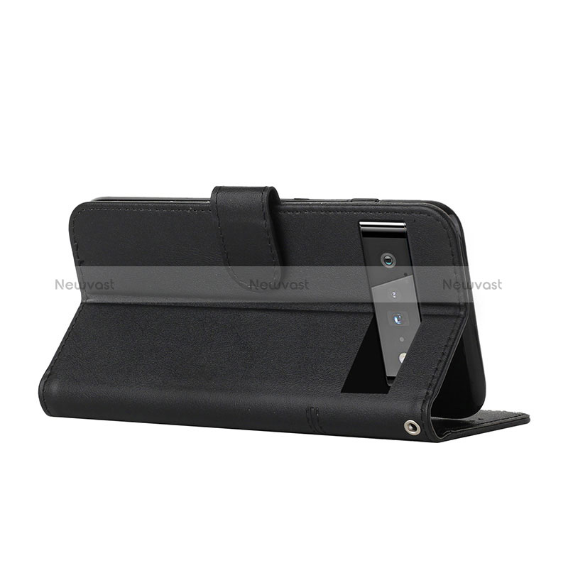 Leather Case Stands Flip Cover Holder Y01X for Google Pixel 6 Pro 5G