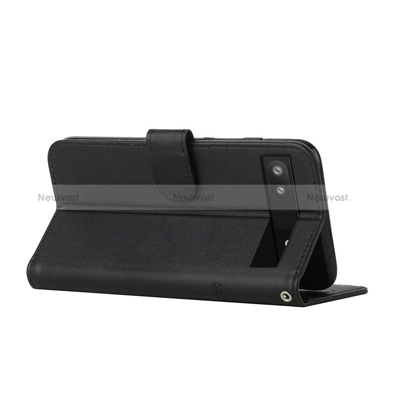 Leather Case Stands Flip Cover Holder Y01X for Google Pixel 6a 5G