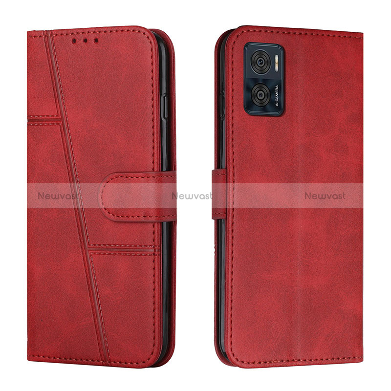 Leather Case Stands Flip Cover Holder Y01X for Motorola Moto E22