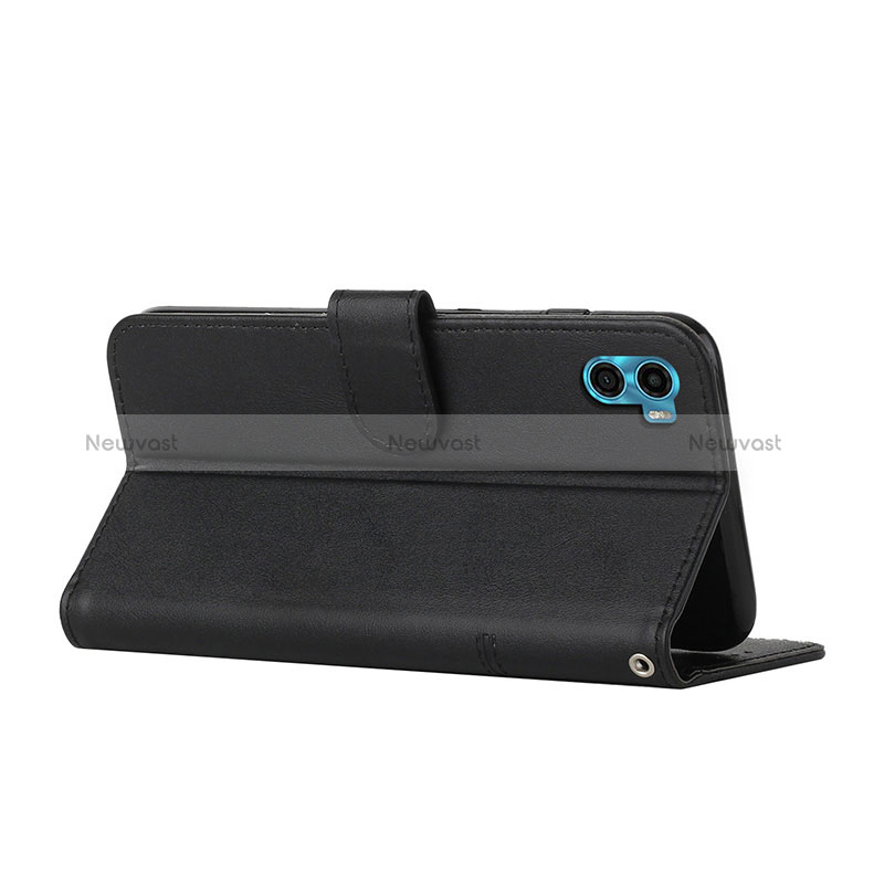 Leather Case Stands Flip Cover Holder Y01X for Motorola Moto E22S