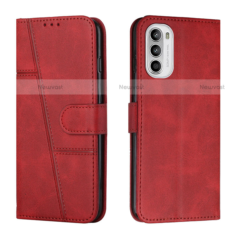 Leather Case Stands Flip Cover Holder Y01X for Motorola Moto Edge (2022) 5G