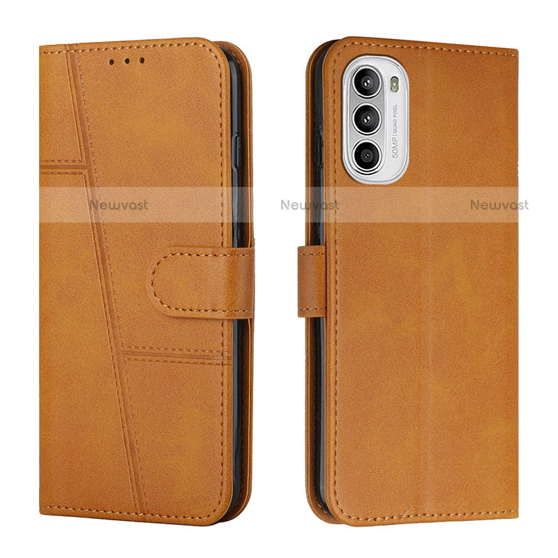 Leather Case Stands Flip Cover Holder Y01X for Motorola Moto Edge (2022) 5G