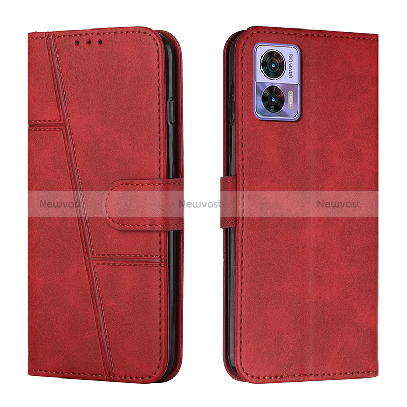 Leather Case Stands Flip Cover Holder Y01X for Motorola Moto Edge 30 Lite 5G